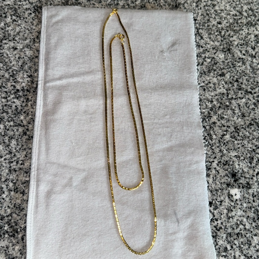 2 Stackable Gold Filled Necklaces - NWT